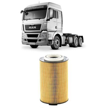 Filtro Óleo MAN TGX 28-440 XL/XLX 33-440 MANN-FILTER HU1291/1Z