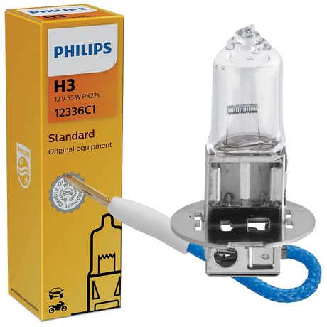 Lâmpada Philips Standard 55w 12v H3 Iodo PK22s Farol
