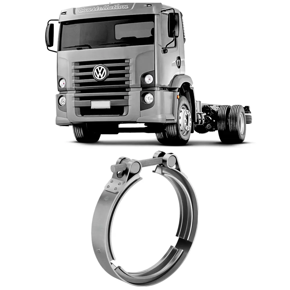 Abraçadeira Inox 81,8 a 89mm Escape VW Constellation 2005 a 2011