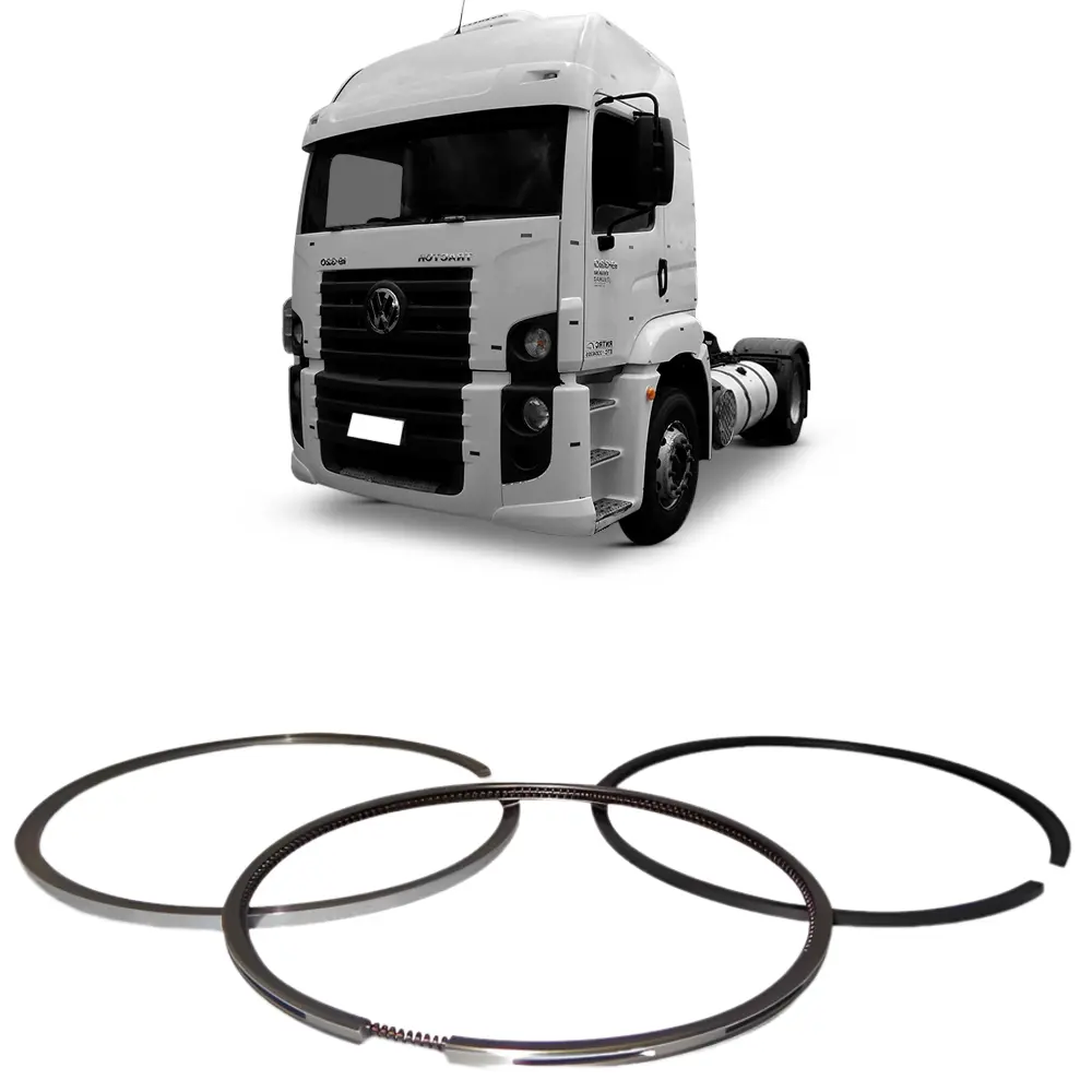 Anel Segmento Cummins ISD Mahle com caminhão VW ao fundo