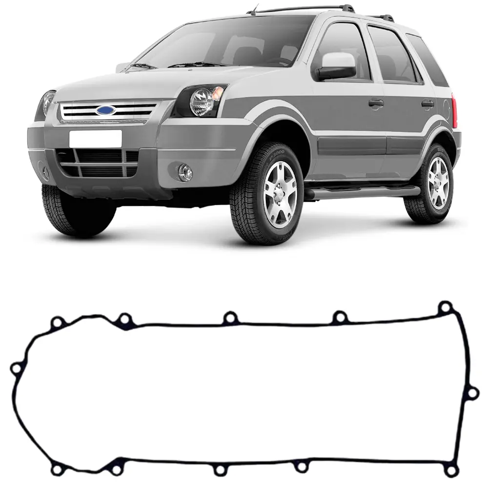 Junta Tampa de Válvula Ford Mondeo Ecosport Ranger Duratech com Ford Ecosport prateado