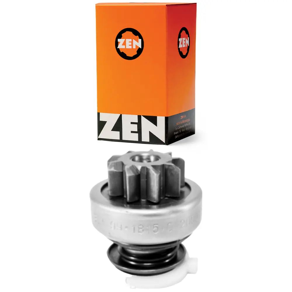 Impulsor de Partida Zen com embalagem ao fundo