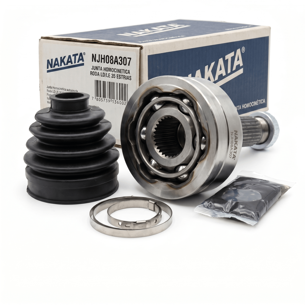 Junta Homocinética NAKATA NJH08A307 30x35 Estrias Com ABS L200 08