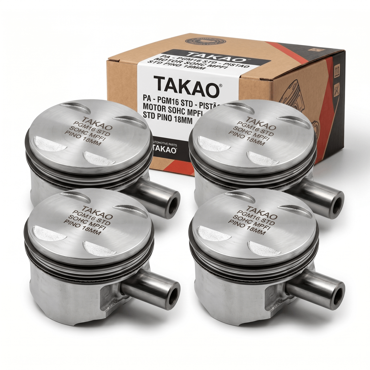 Pistão TAKAO PGM16 STD Pistão STD 18mm Corsa 97/08 - Hiper Varejo