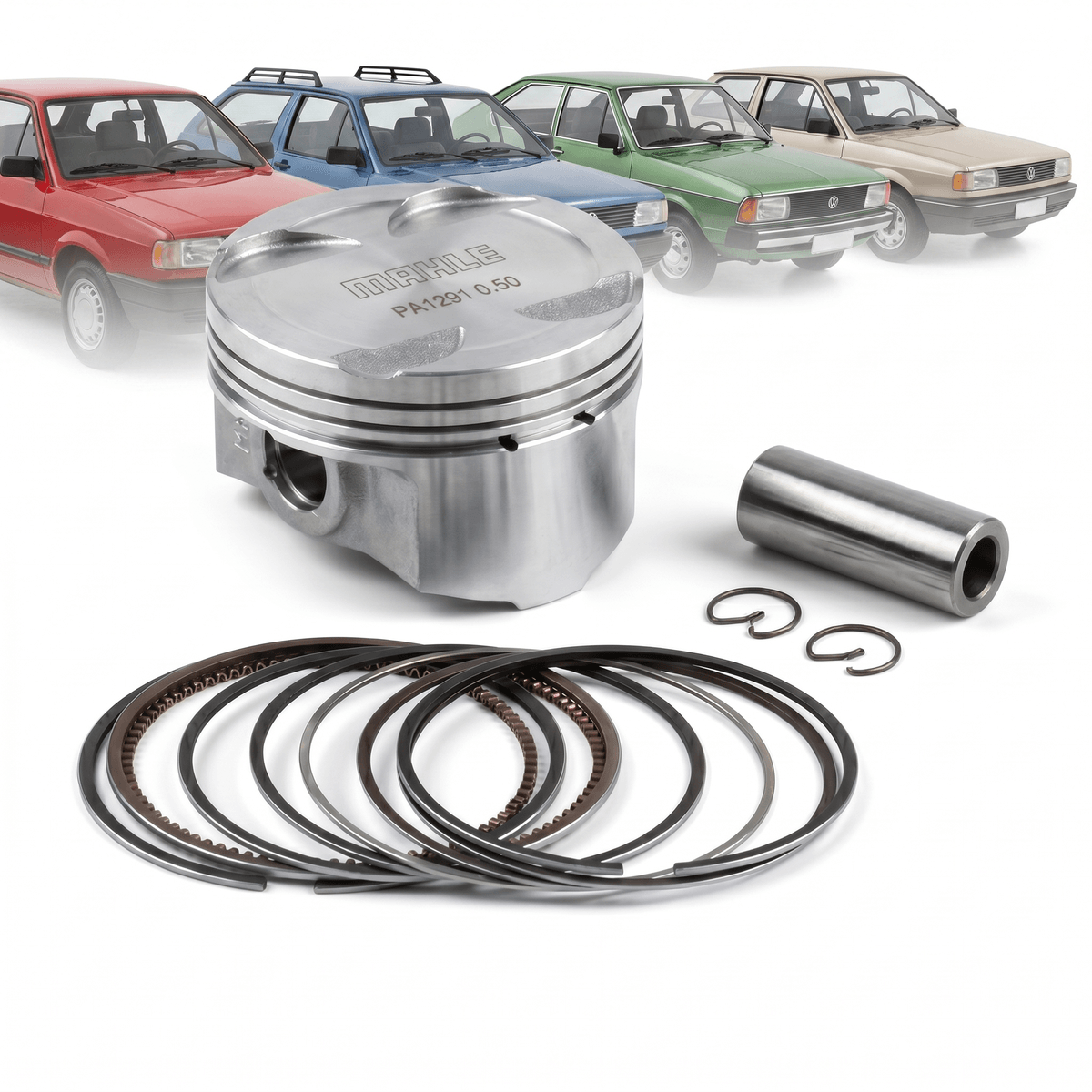 Kit Pistão MAHLE PA1291 0.50 Pistão 0.50 Gol 85/89 Parati 82/89