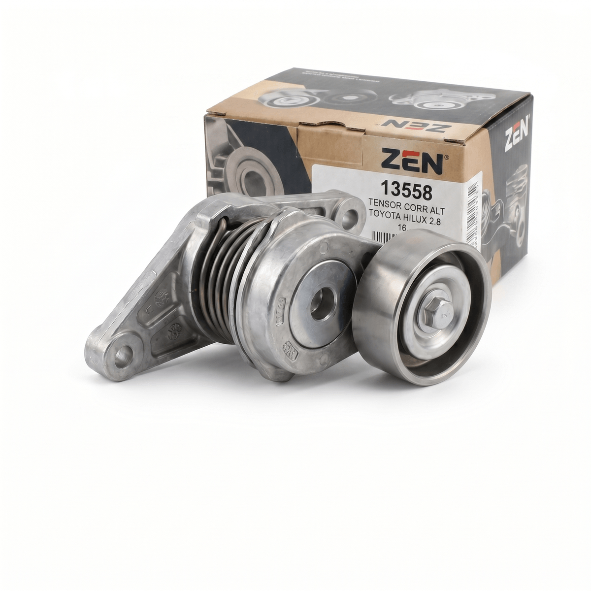 Polia e Tensor ZEN 13558 Externo 75mm Largura 32.5mm Hilux 16/26