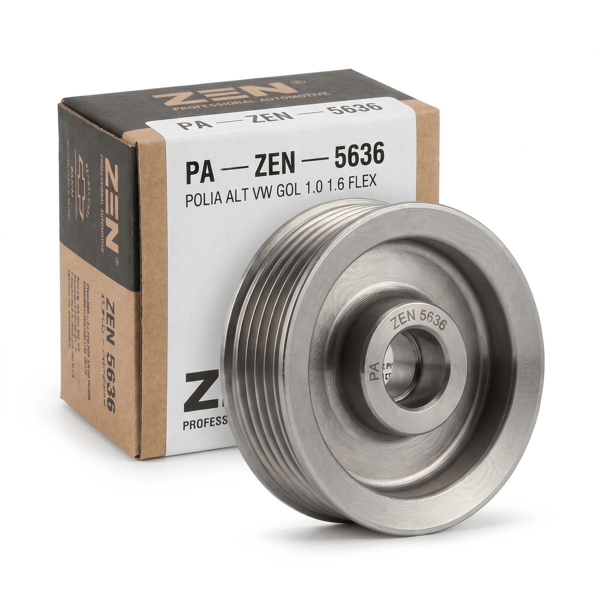 Polia do Alternador ZEN 5636 55.1mm 6 Sulcos Gol - Hiper Varejo