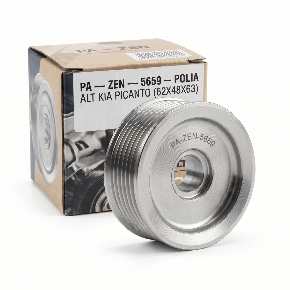 Polia e Tensor ZEN 5659 Roda Livre 63mm Picanto 04/15 - Hiper Varejo