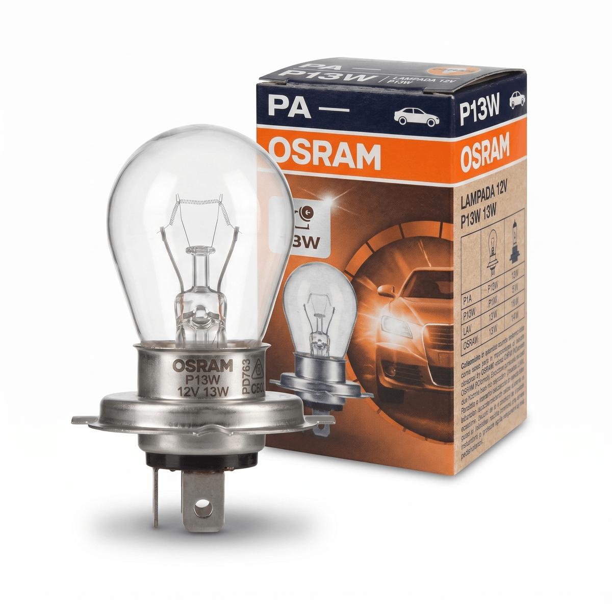Lâmpada Halógena OSRAM P13W 12V 13W PG18.5D-1 Automoveis - Hiper
