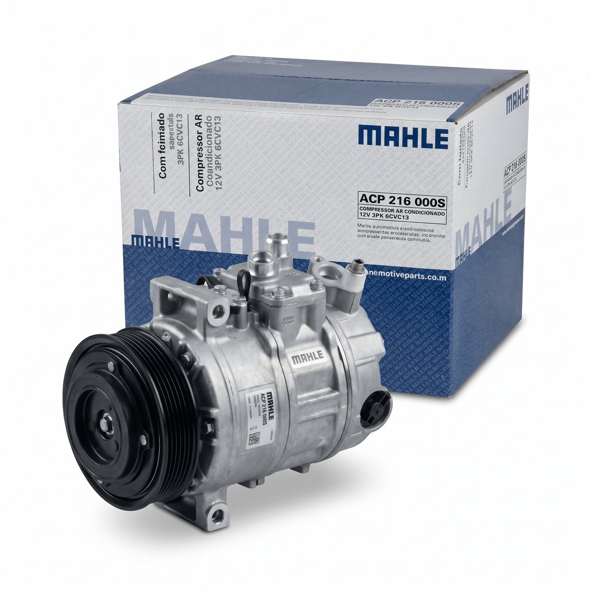 Compressor de Ar Condicionado MAHLE ACP 216 000S 12V 3PK 6CVC13