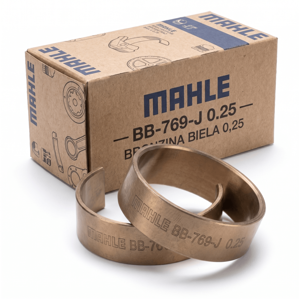 Bronzina de Motor MAHLE BB-769-J 0.25 Biela 0,25 Sprinter 415 Cdi