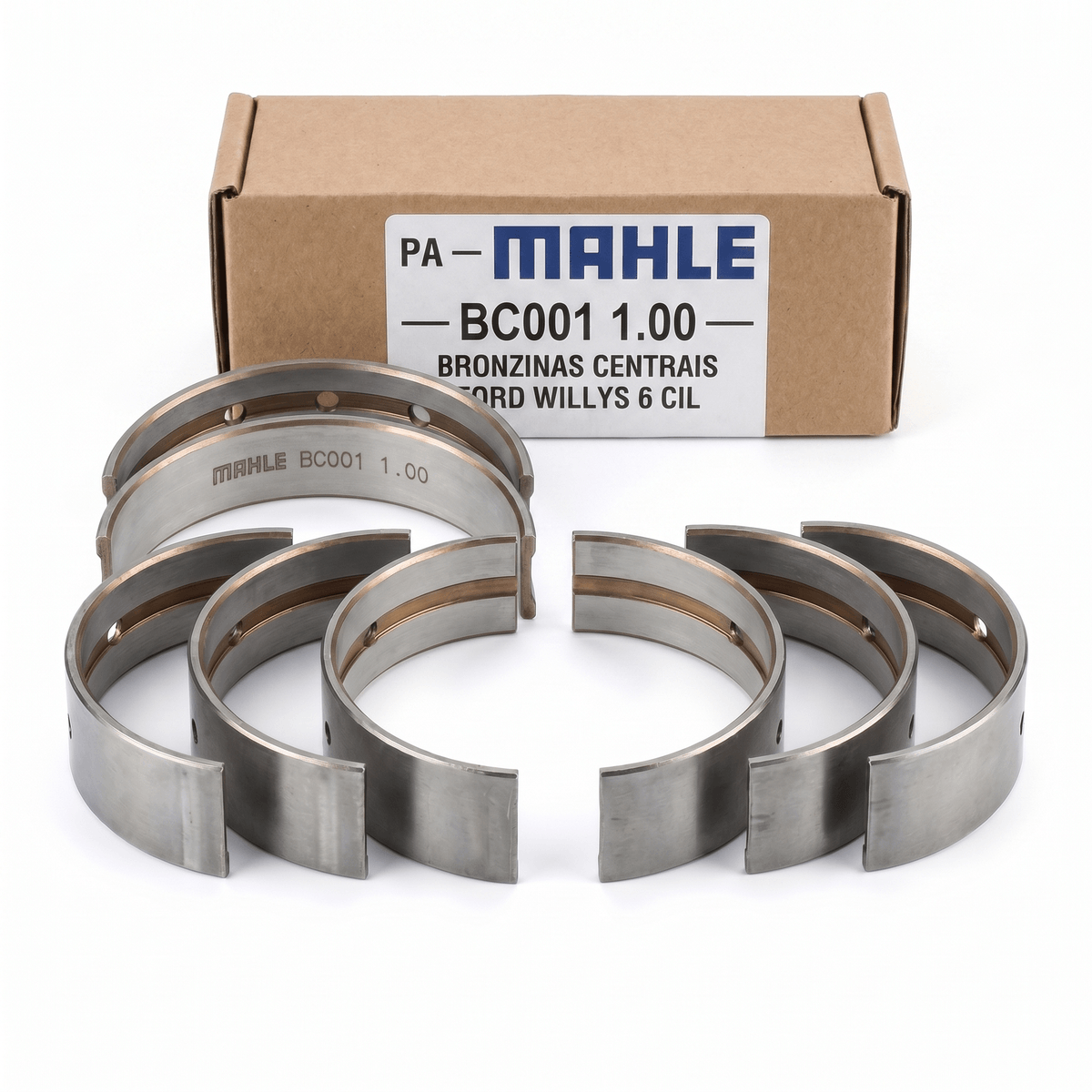 M9の⑩⑤　ミックス B1、B4、B5、S3 Bronzina de Motor MAHLE BC001 1.00 Central 1.00mm Aero 60/76 F 59