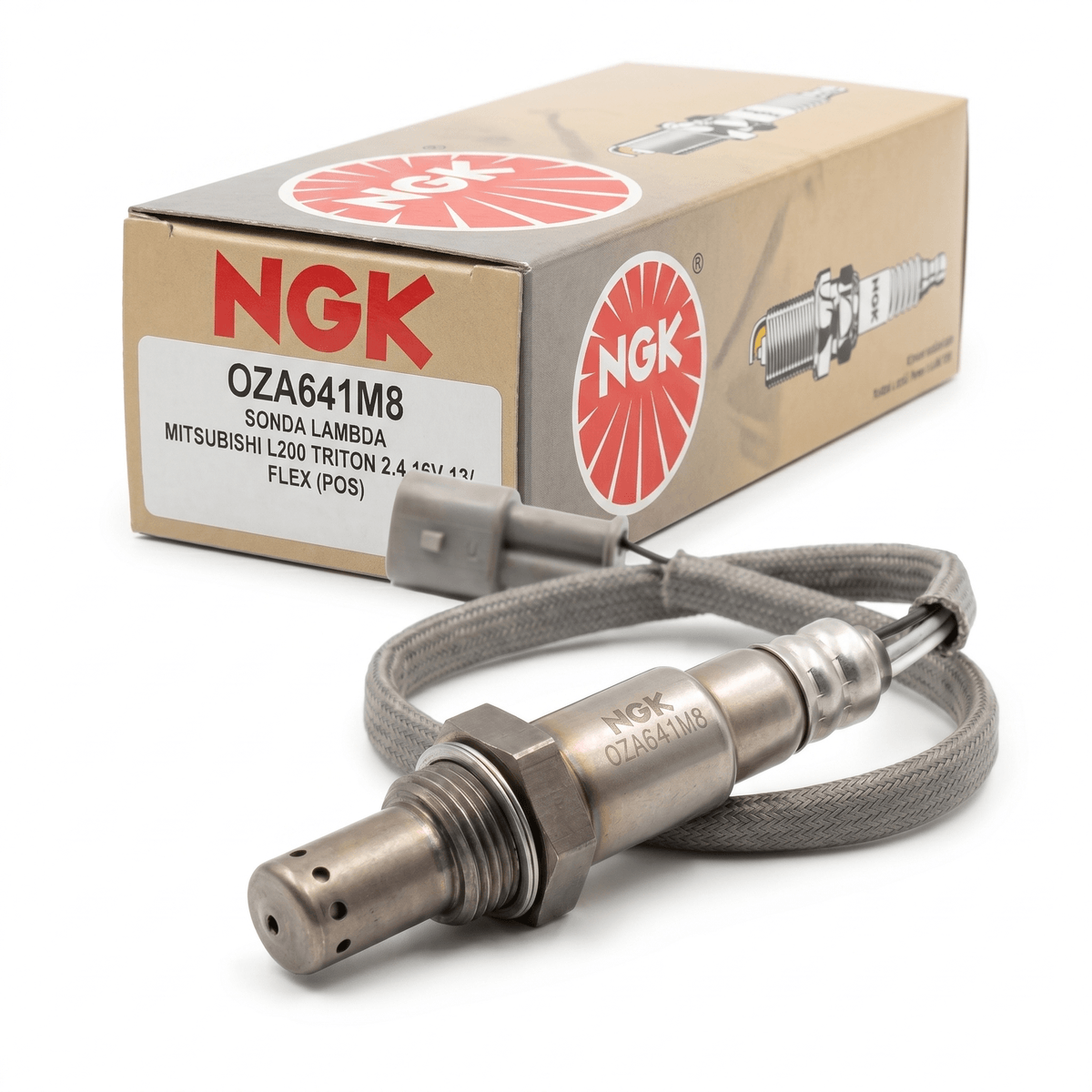 Sonda Lambda NGK OZA641M8 4 Pinos 12V Pré-Catalisador L200 13/16