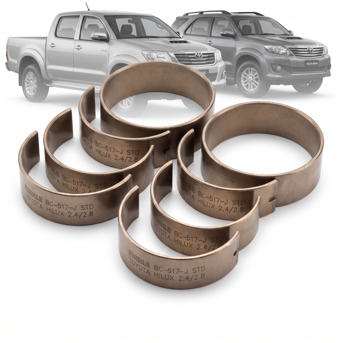 Bronzina de Motor MAHLE BC-517-J STD Central STD Hilux 95/01 Hilux