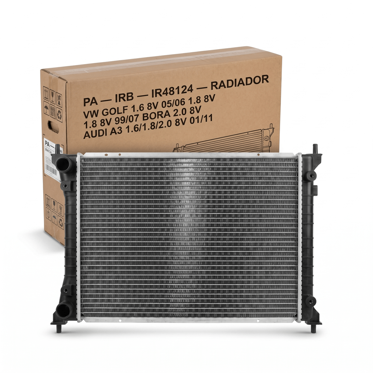 れい Radiador IRB IR48124 Manual 647x415x23mm A3 97/07 Bora 00/02 Golf
