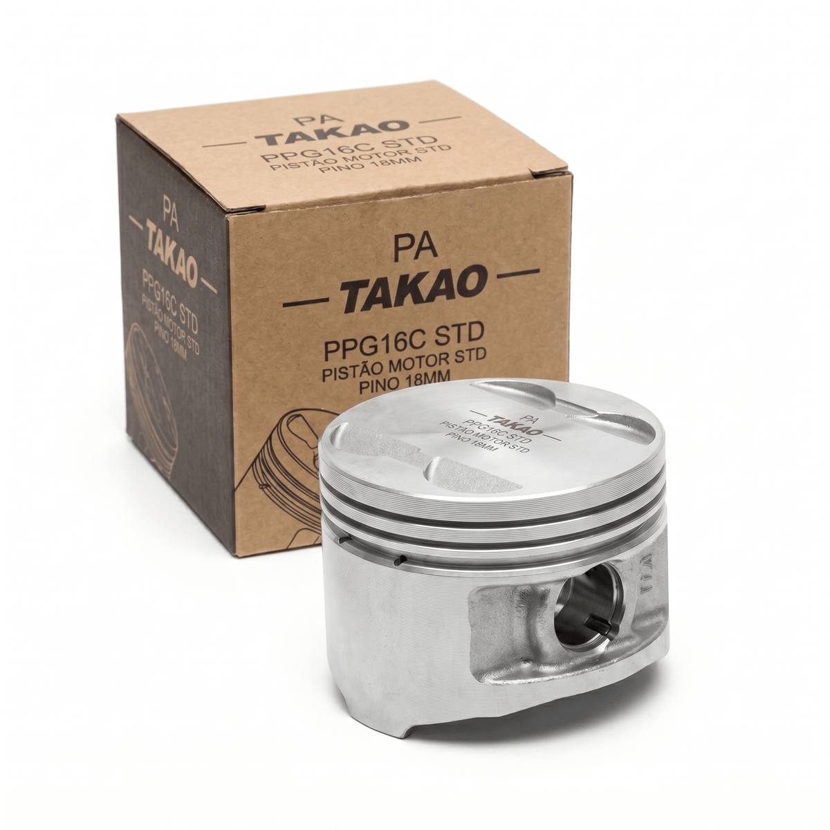 Pistão TAKAO PPG16C STD Pistão STD 18mm 2008 13/18 208 13/18 308