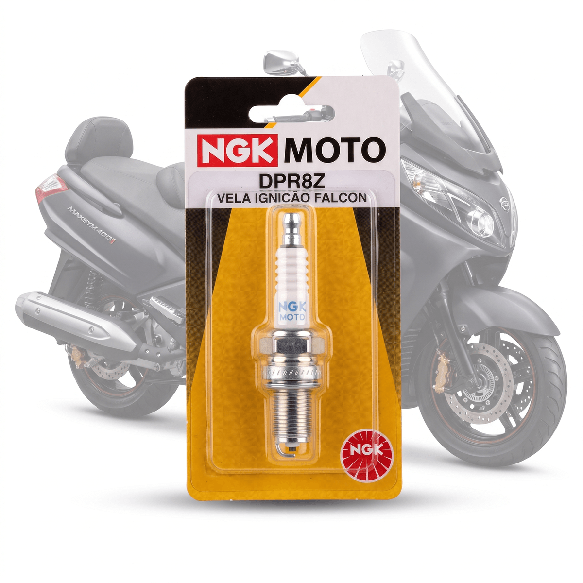Vela de Ignição NGK MOTO DPR8Z 0.7mm Níquel Maxsym 14/26 - Hiper