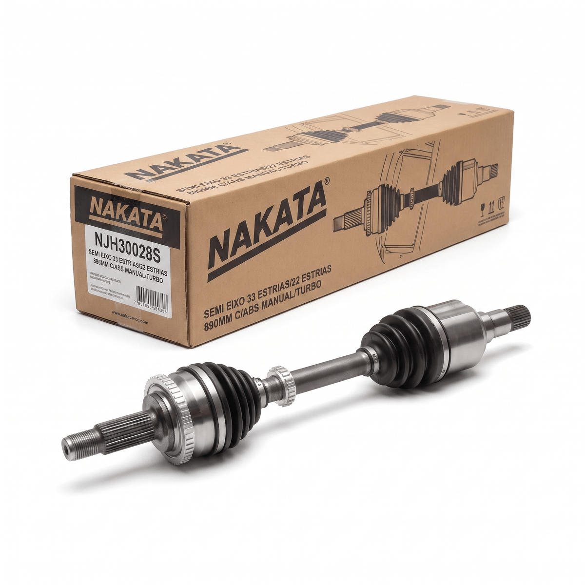 Junta Homocinética NAKATA NJH30028S 33/22 Estrias 890mm Onix 20/26