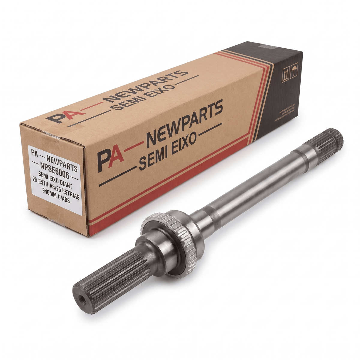 Semi Eixo NEWPARTS SEMI EIXO NPSE6006 Diant 25 Estrias 940mm ABS